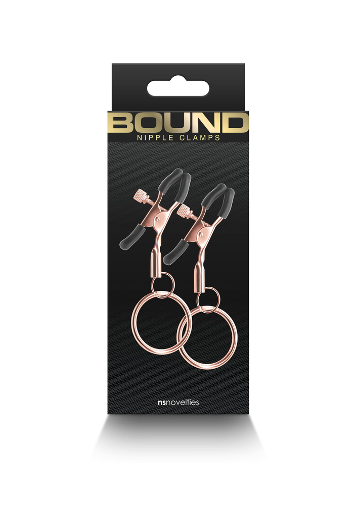 NS Novelties Bound Nipple Clamps C2 ROSEGOLD - 1
