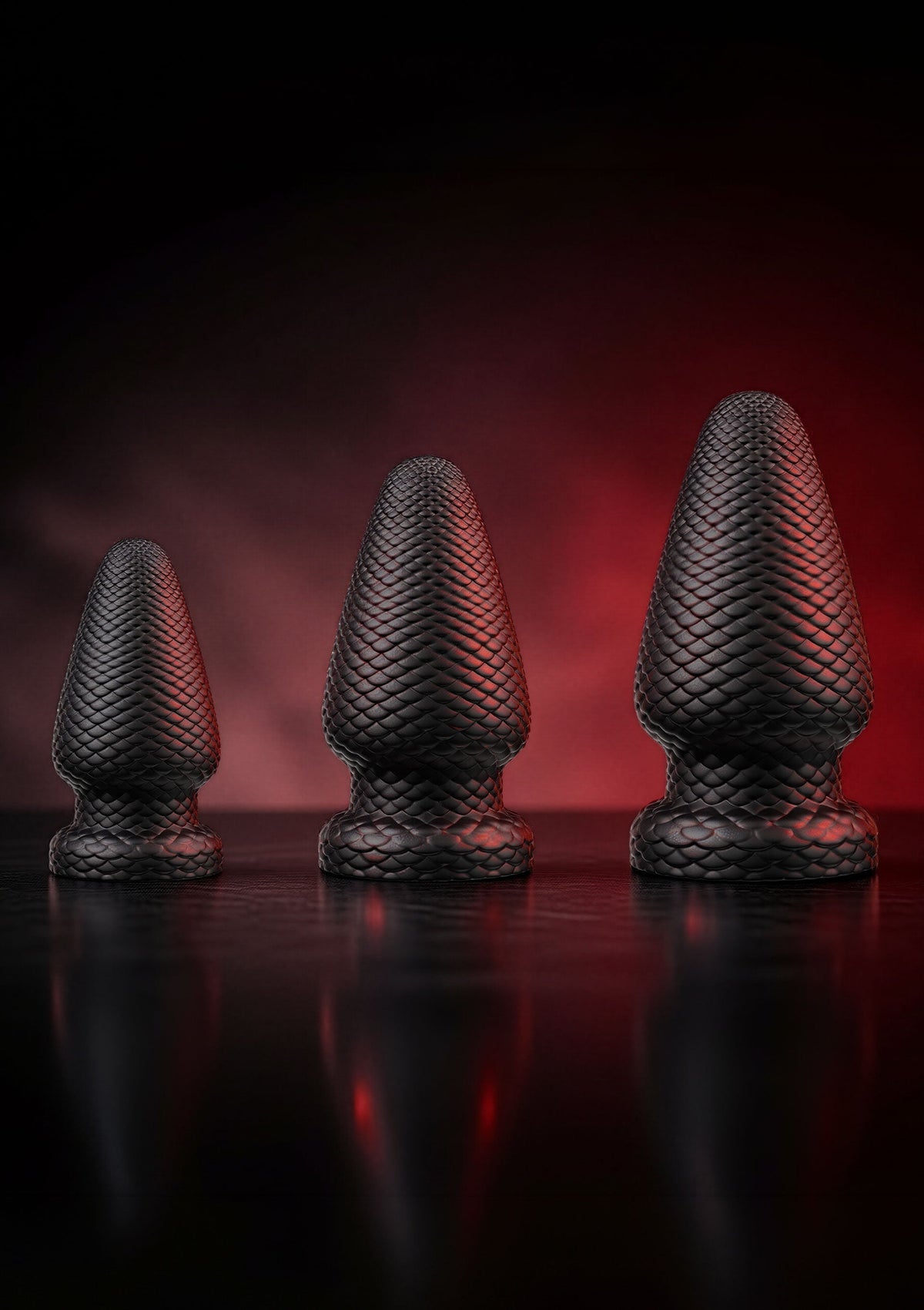 Giant Dragon Butt Plug PVC XXXL BLACK - 3