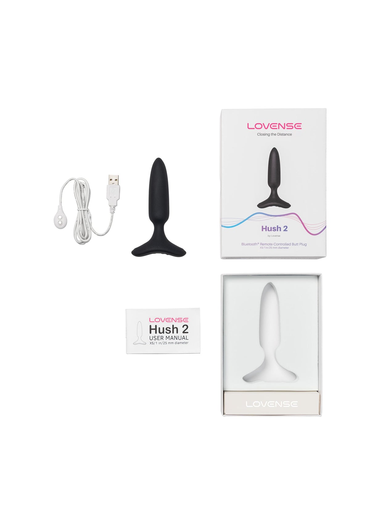 Hush 2 - 1 inch BLACK - 5