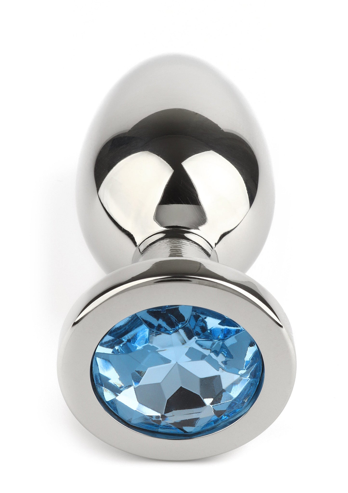 Jewled Butt Plug Large AQUA - 14