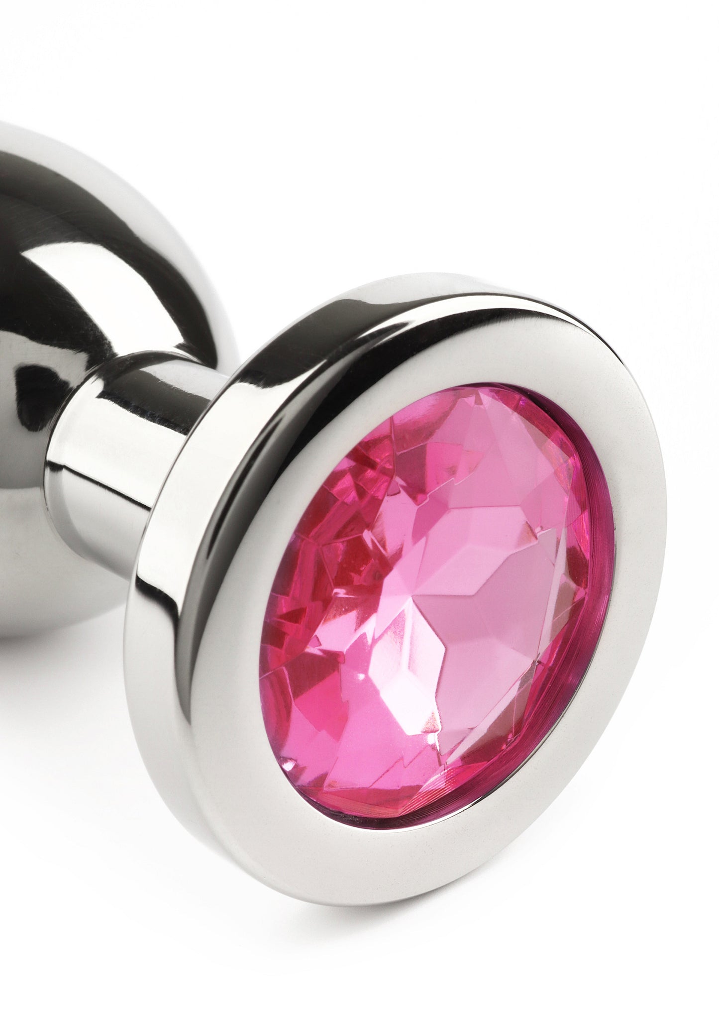 Mr. Steel Jewled Butt Plug Large PINK - 2