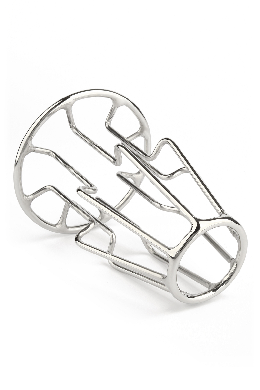 Mr. Steel Trapezoid Anal Plug Medium SILVER - 3