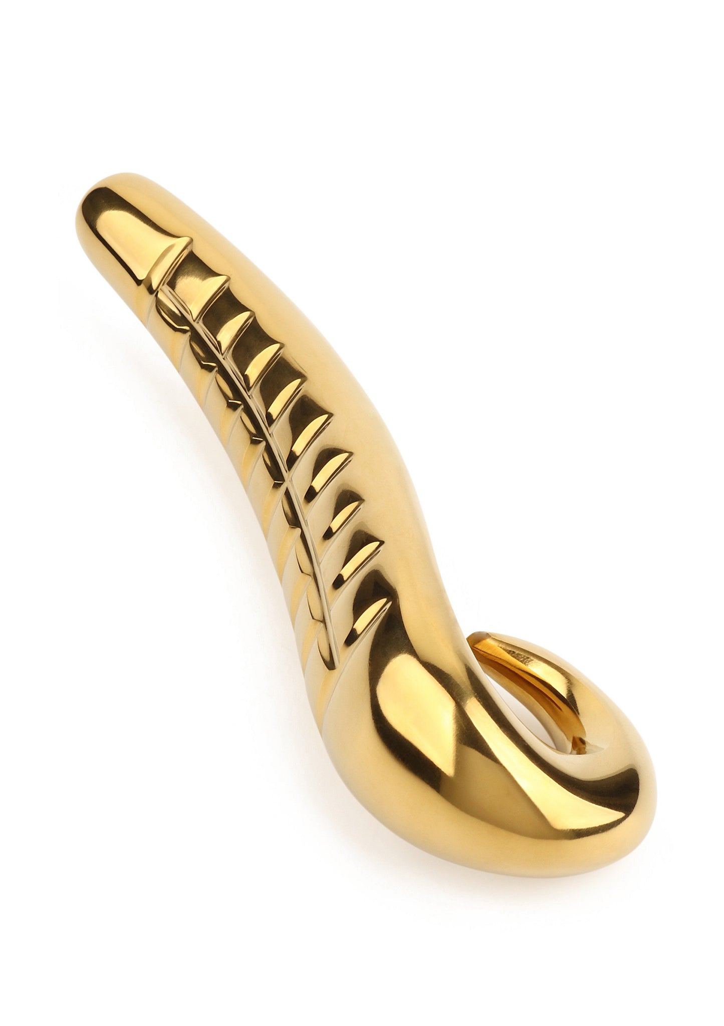 Mr. Steel Devil's Tongue Dildo GOLD - 6