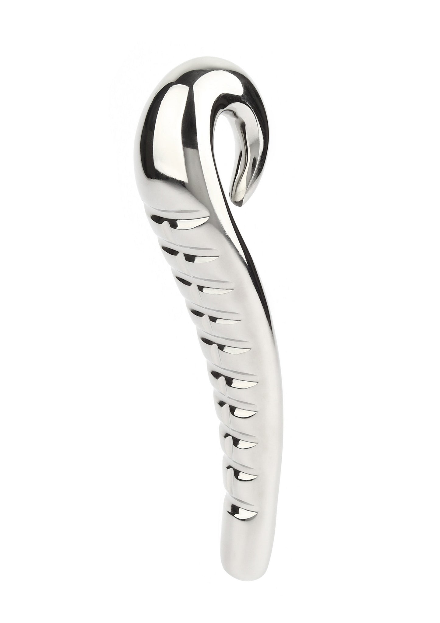 Mr. Steel Devil's Tongue Dildo SILVER - 5