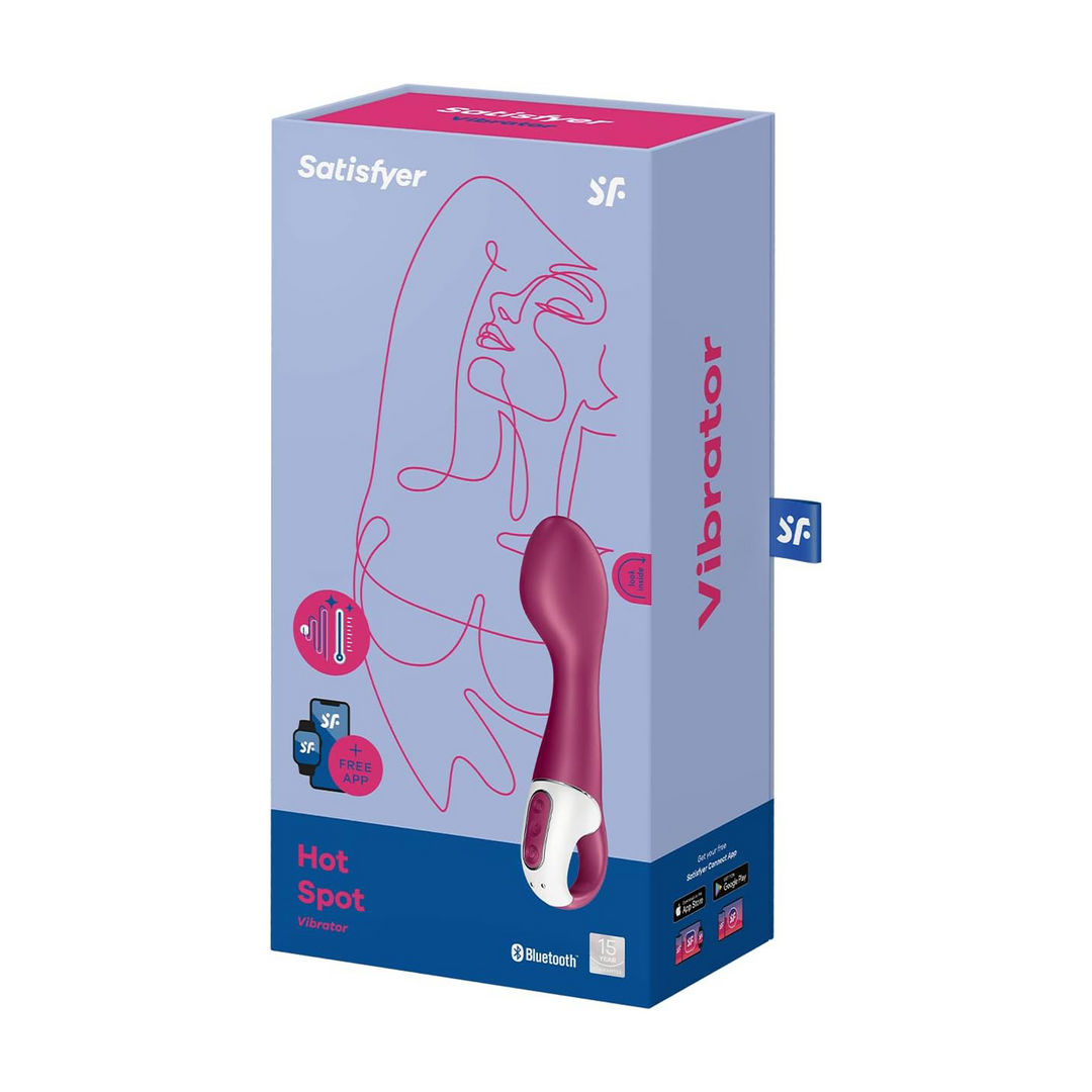 Hot Spot - Warming G-Spot Vibrator - Berry Rot - 0