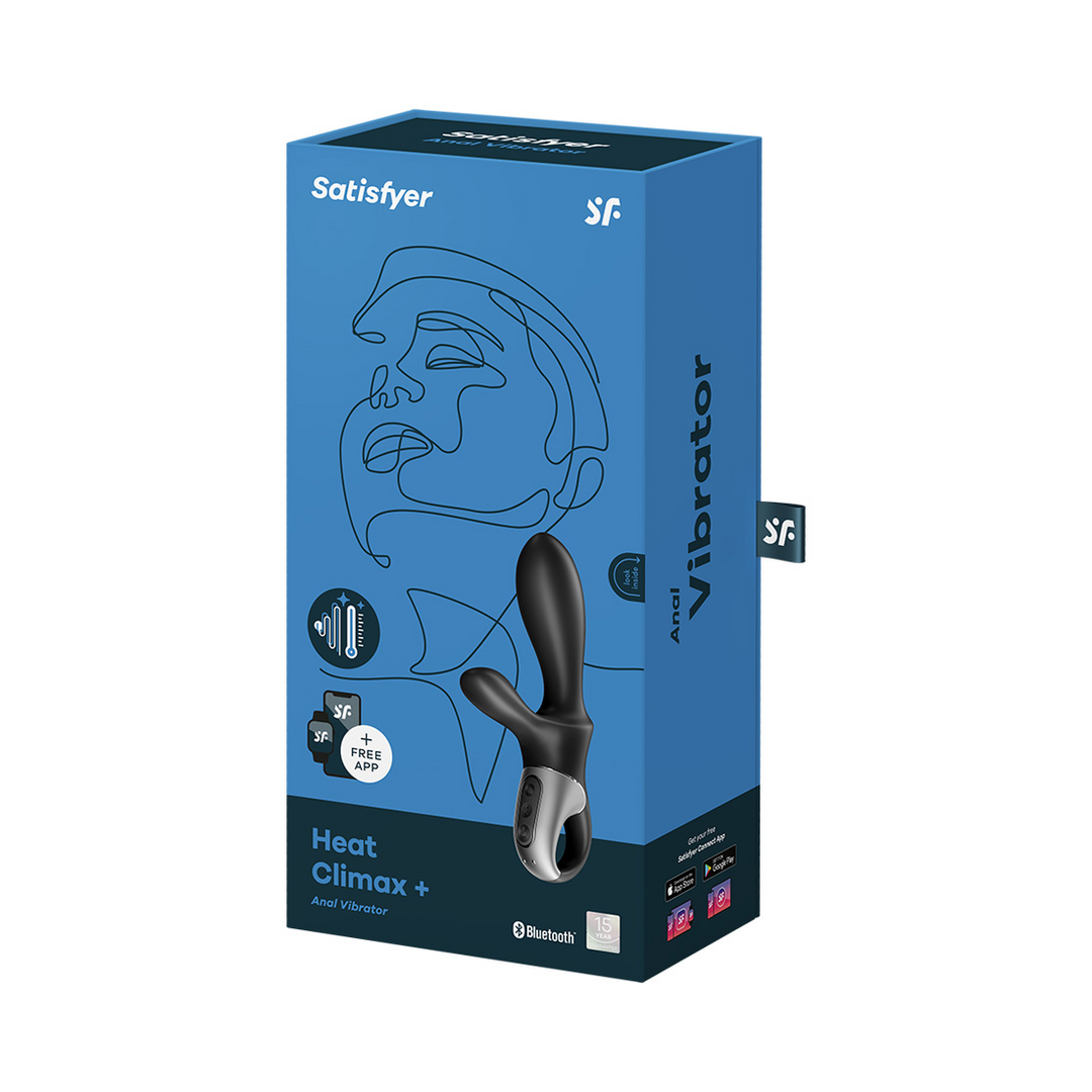 Heat Climax - Verwarmende Anale Vibrator - Zwart Schwarz - 0