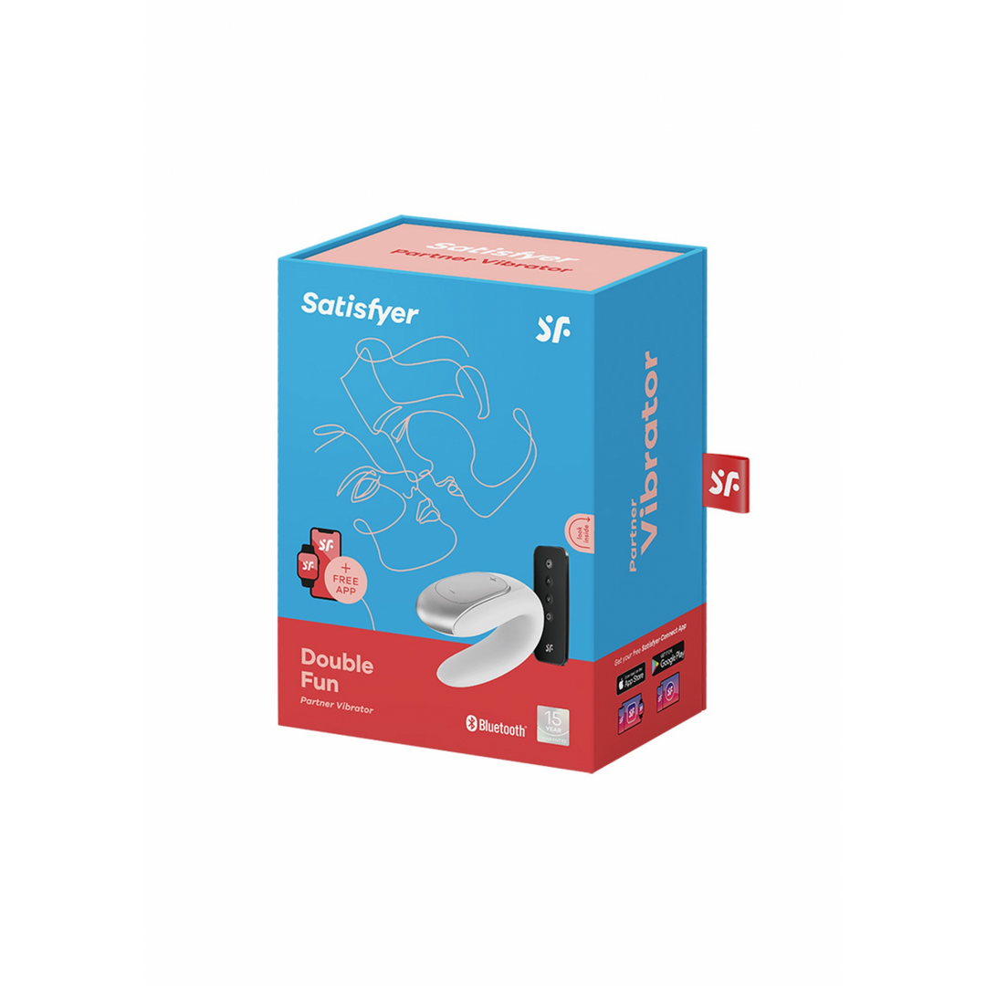 Dubbele Pret - Partner Vibrator - Wit Weiß - 4