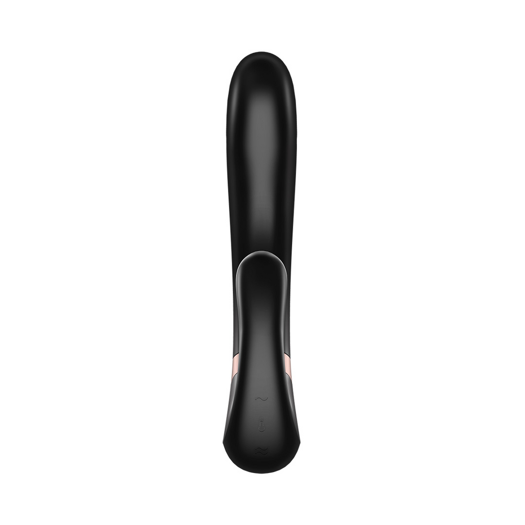 Heat Wave - Verwarmende Vibrator en Clitorisstimulator - Zwart Schwarz - 0