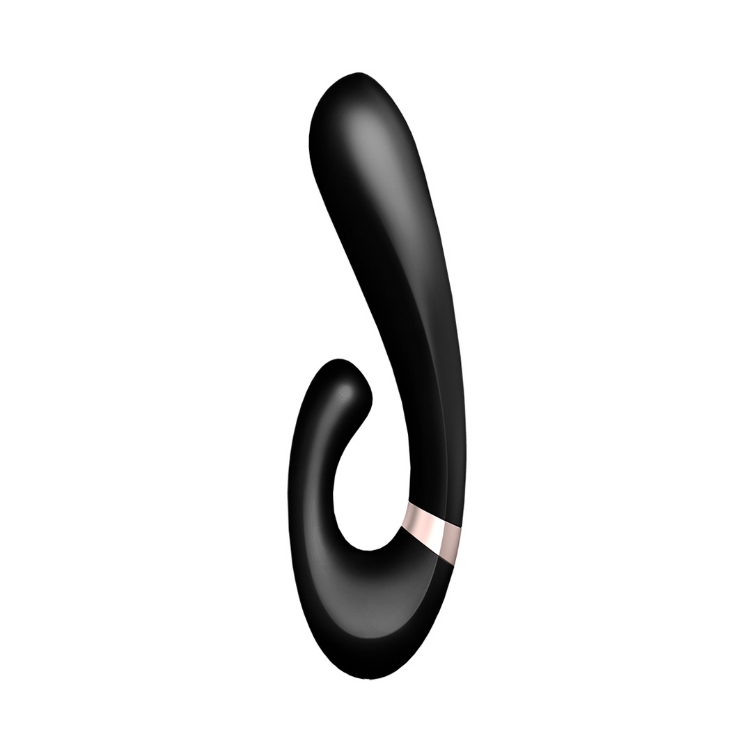 Heat Wave - Verwarmende Vibrator en Clitorisstimulator - Zwart Schwarz - 2