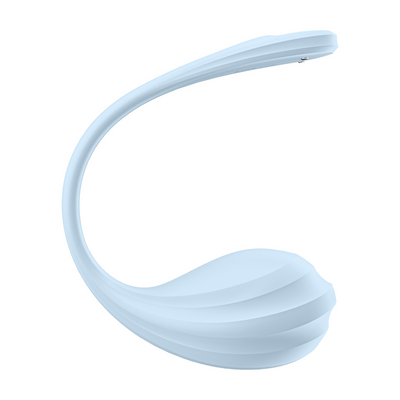 Glad Petal Connect App - Draagbare Koppel Vibrator - Lichtblauw Blau - 0