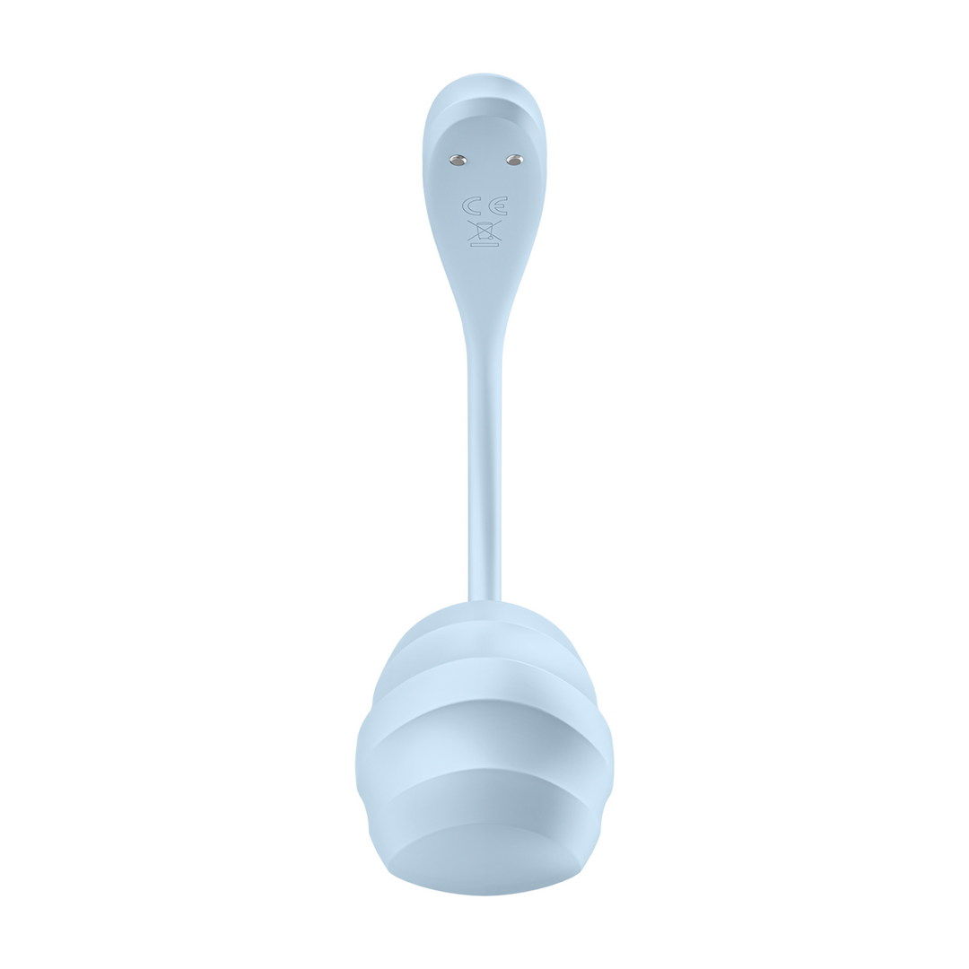 Glad Petal Connect App - Draagbare Koppel Vibrator - Lichtblauw Blau - 2