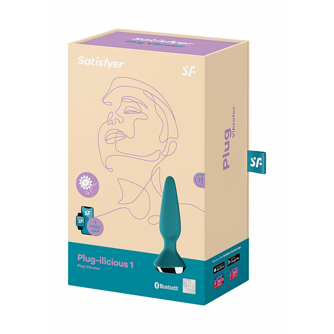 Plug-ilicious 1 - Vibrerende Butt Plug - Petrol Grün - 1