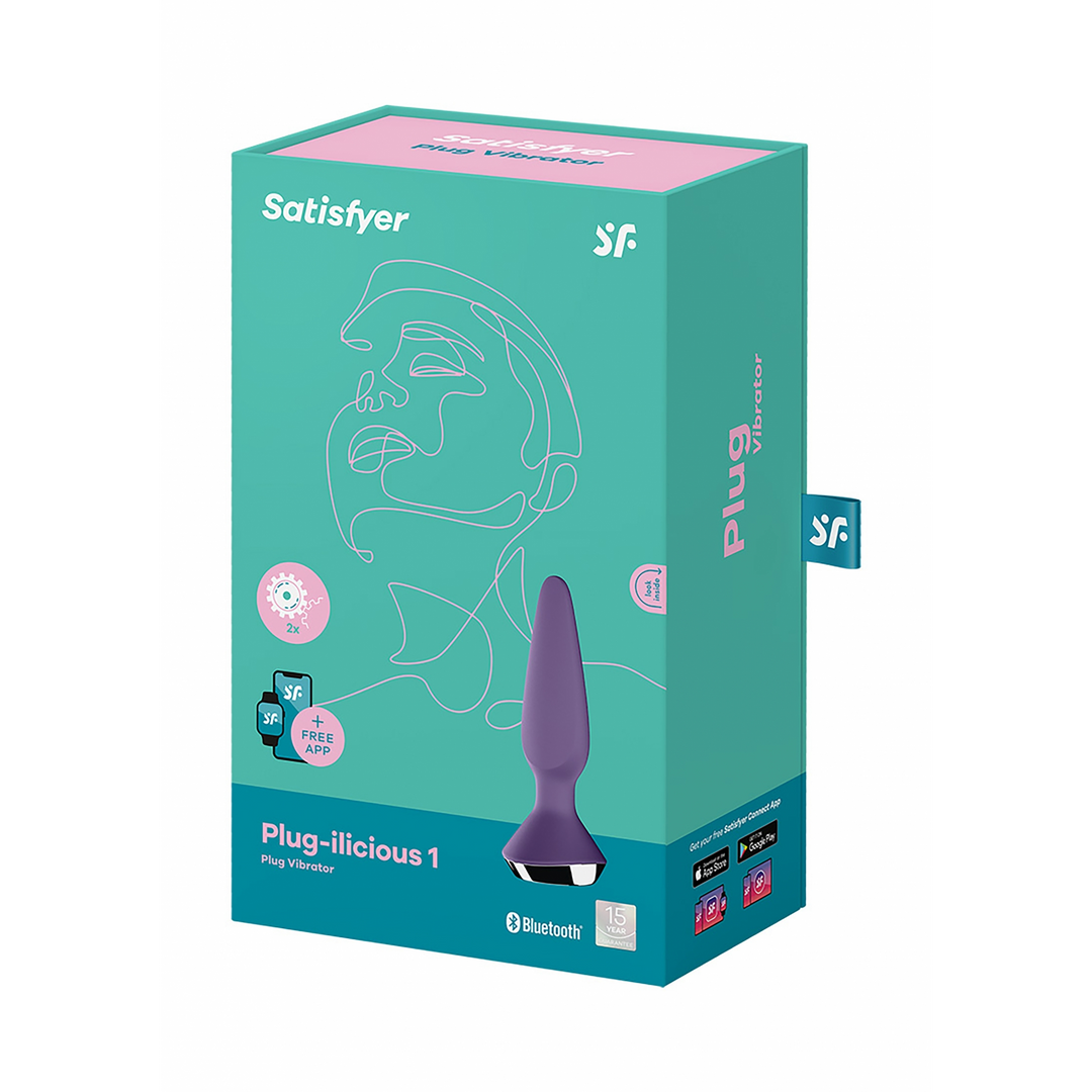 Plug-ilicious 1 - Vibrerende Butt Plug - Paars Violett - 1