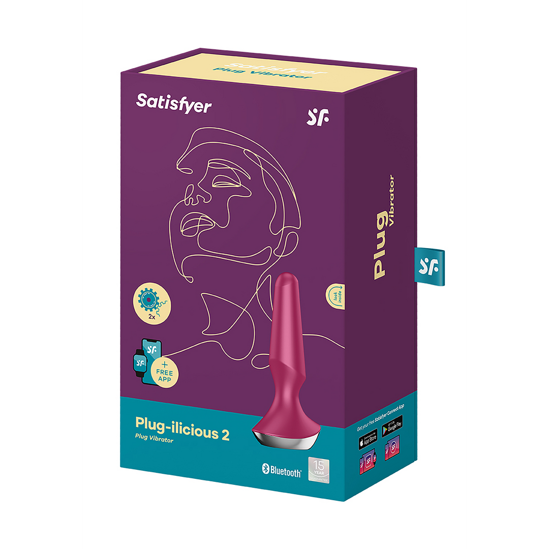 Plug-ilicious 2 - Vibrating Butt Plug - Berry Violett - 2