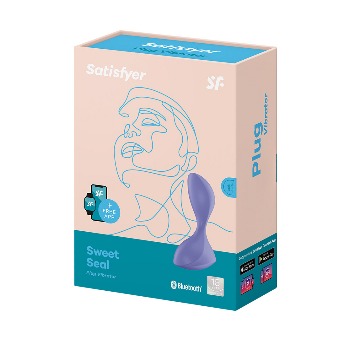 Sweet Seal - Vibrerende Butt Plug - Lila Violett - 1