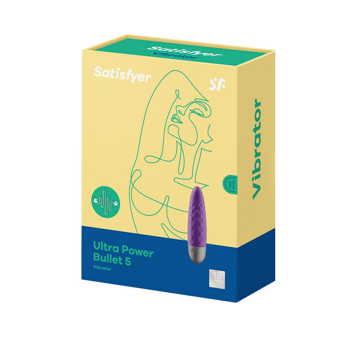Ultra Power Bullet 5 - Vibrating Bullet - Violet Purple - 0