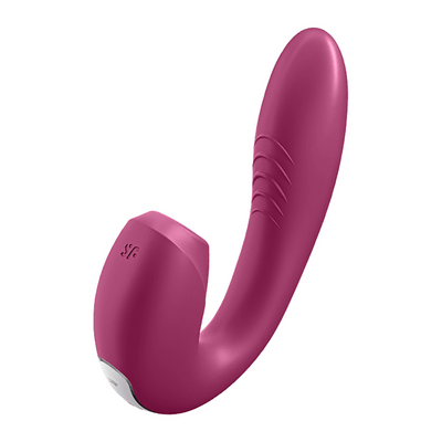 Sunray - Insteekbare Dubbele Luchtpuls Vibrator - Berry Violett - 0