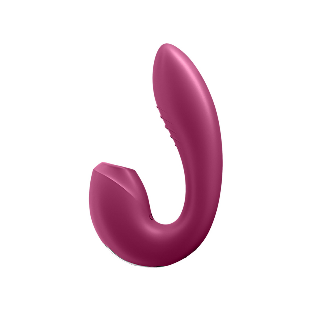 Sunray - Insteekbare Dubbele Luchtpuls Vibrator - Berry Violett - 2