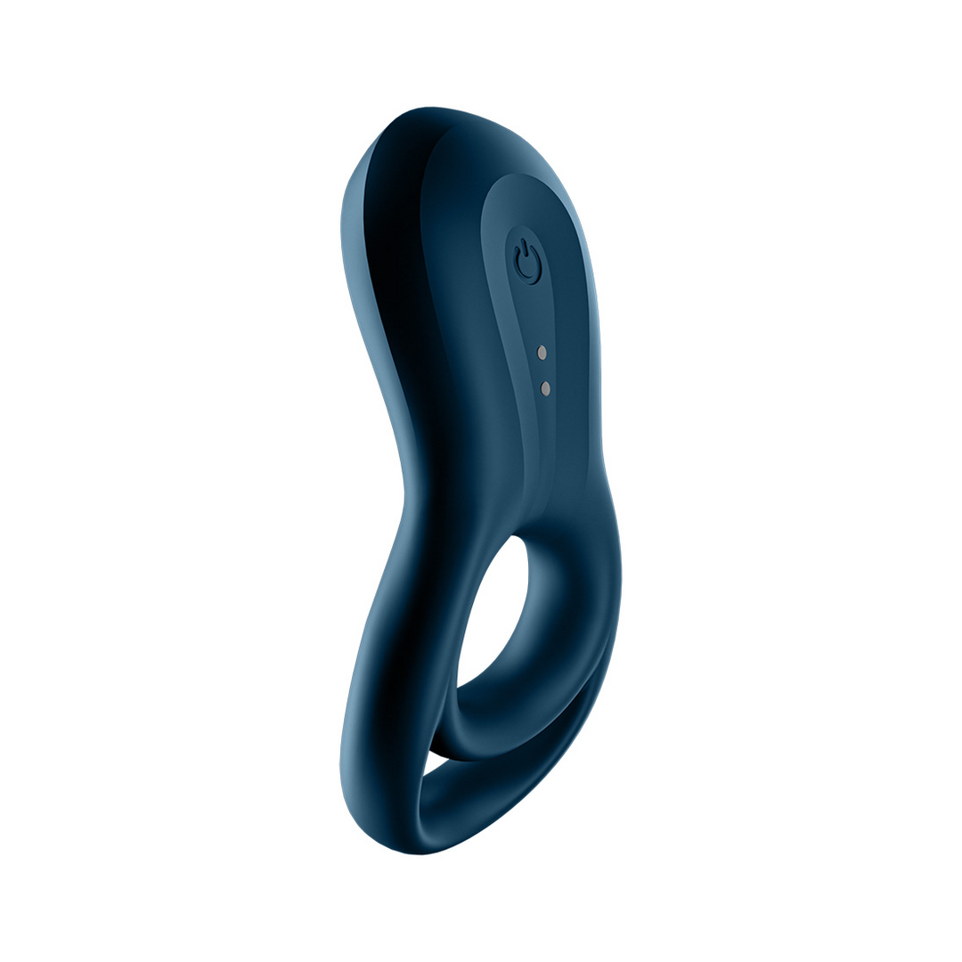 Epic Duo Ring - Dubbele Ring Vibrerende Cockring - Donkerblauw Blau - 0