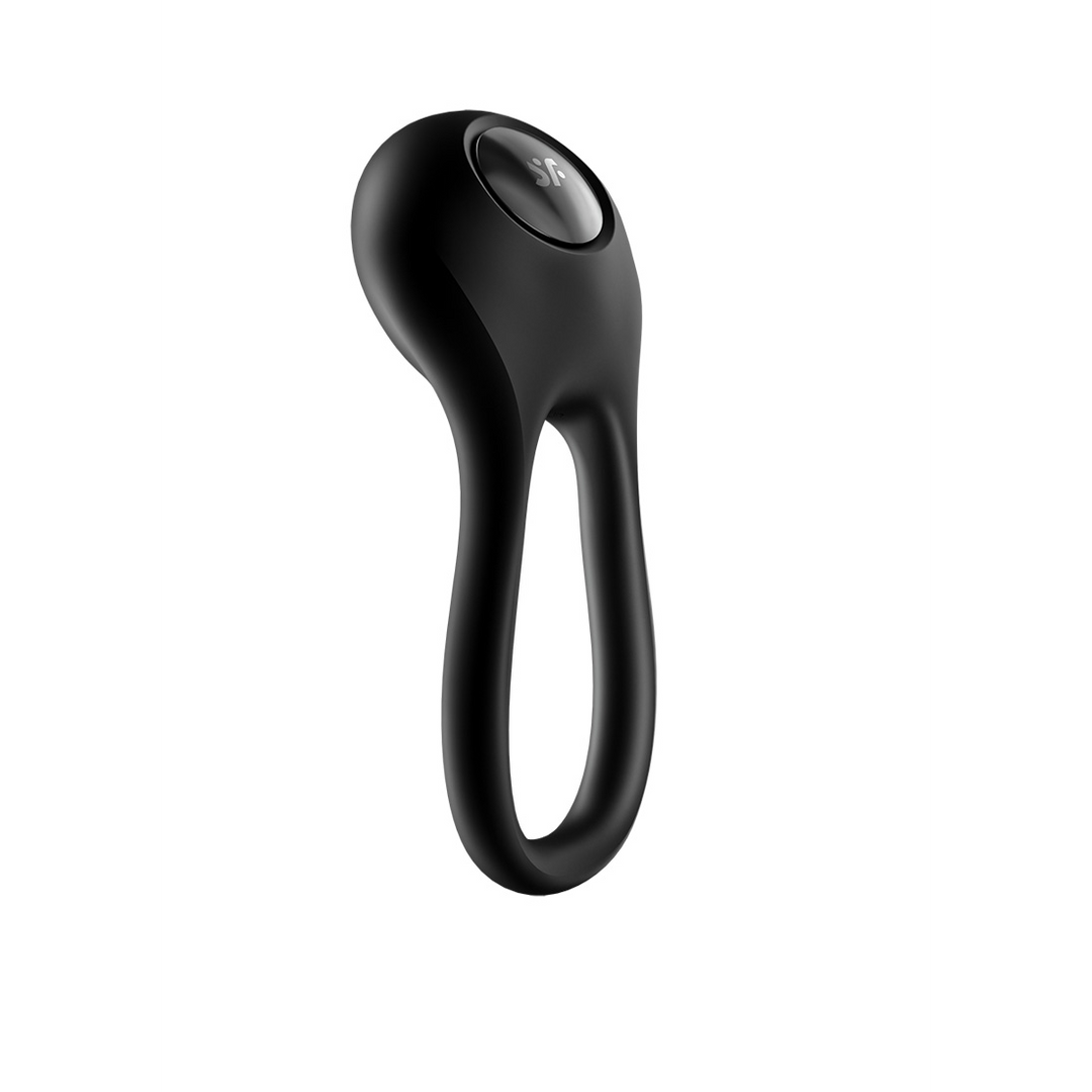 Majestic Duo - Dubbele Strap Vibrerende Cockring - Zwart Schwarz - 1