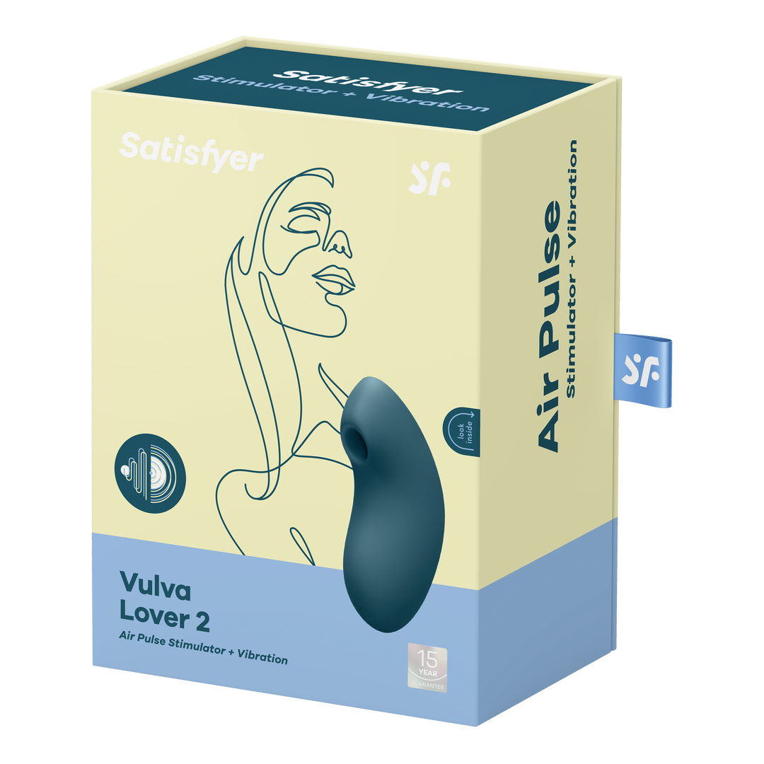 Vulva Lover 2 - Dubbele Luchtdruk Vibrator - Blauw Grün - 2