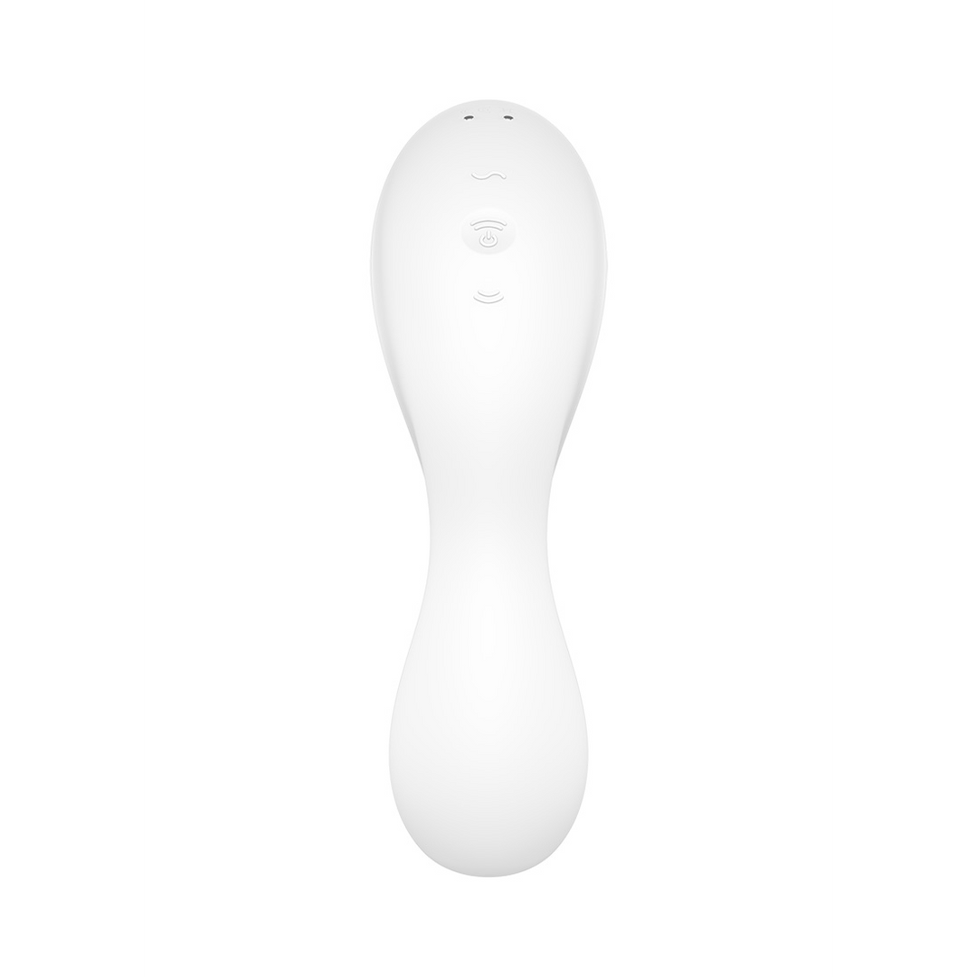Curvy 5Plus - Air Pulse Stimulator en Vibration - Wit Weiß - 0