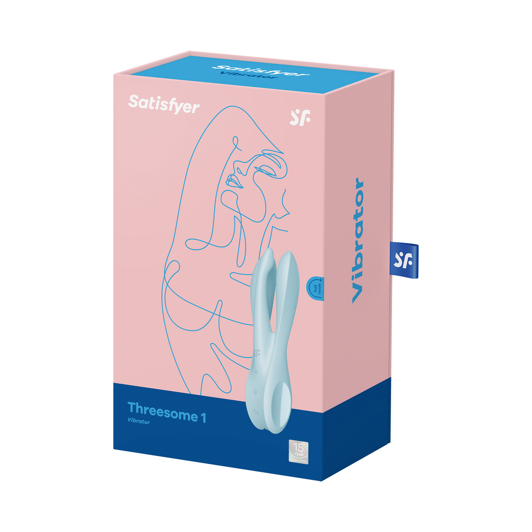 Threesome 1 - Vibrator - Light Blue Blue - 4