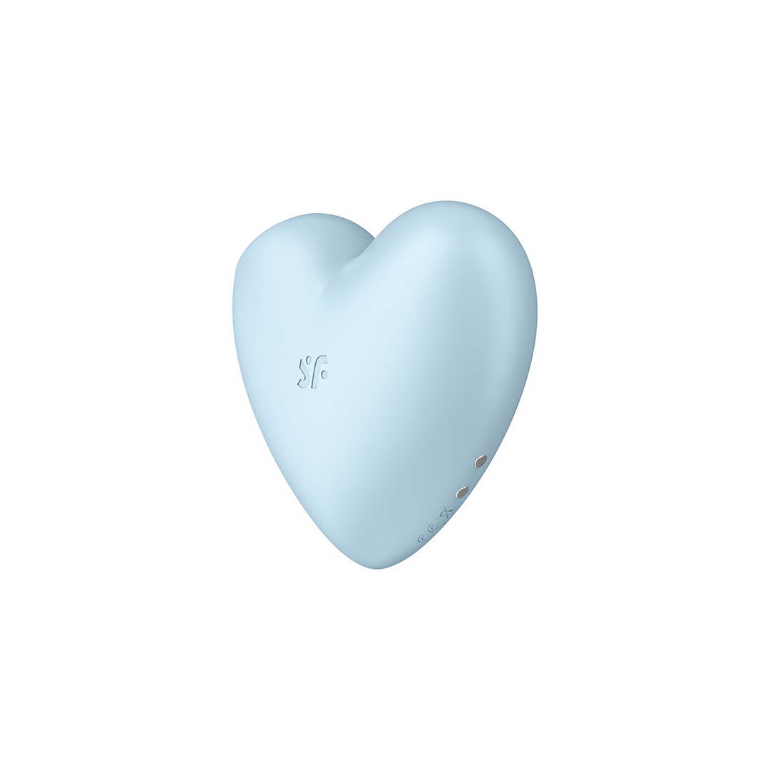 Cutie Heart - Air Pulse Stimulator en Vibratie - Blauw Blau - 3