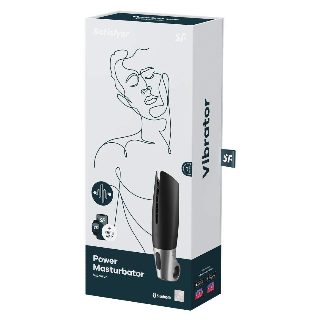 Power Masturbator - Zwart Schwarz - 1