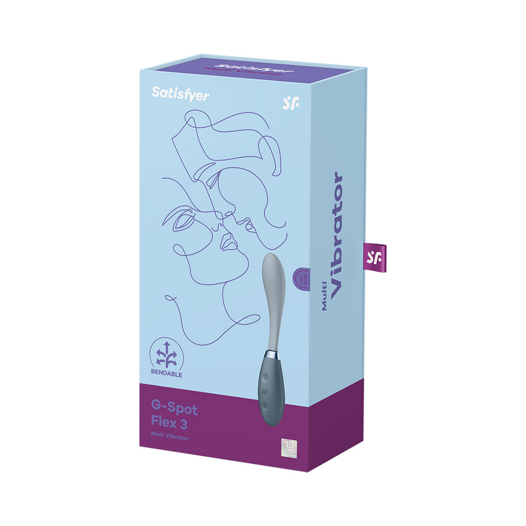 G-Spot Flex 3 - G-Spot Vibrator - Grijs Grau - 4