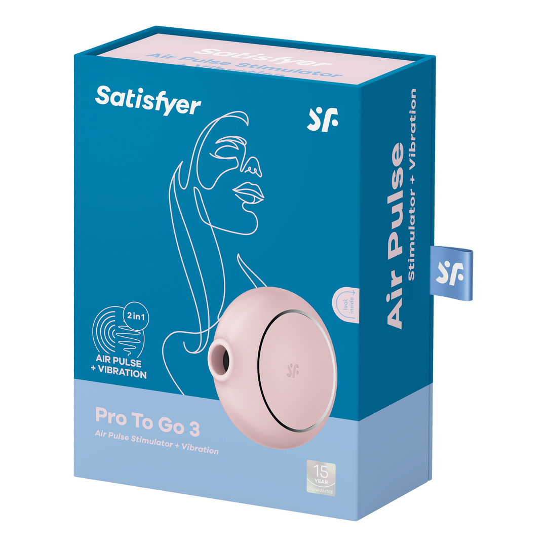 Pro to Go 3 - Air Pulse Stimulator - Rose Pink - 0