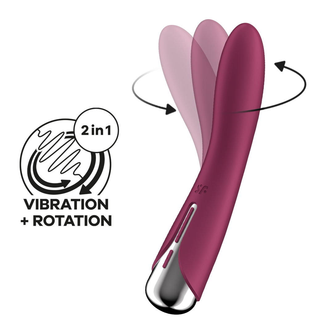 Spinning Vibe 1 - Roterende G-Spot Vibrator - Rood Rot - 6