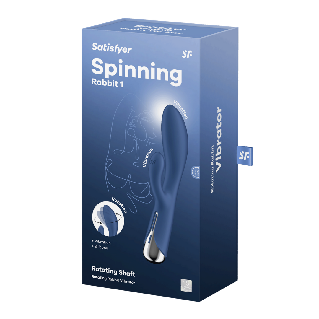 Spinning Rabbit 1 - Rotating Rabbit Vibrator - Blauw Blau - 4