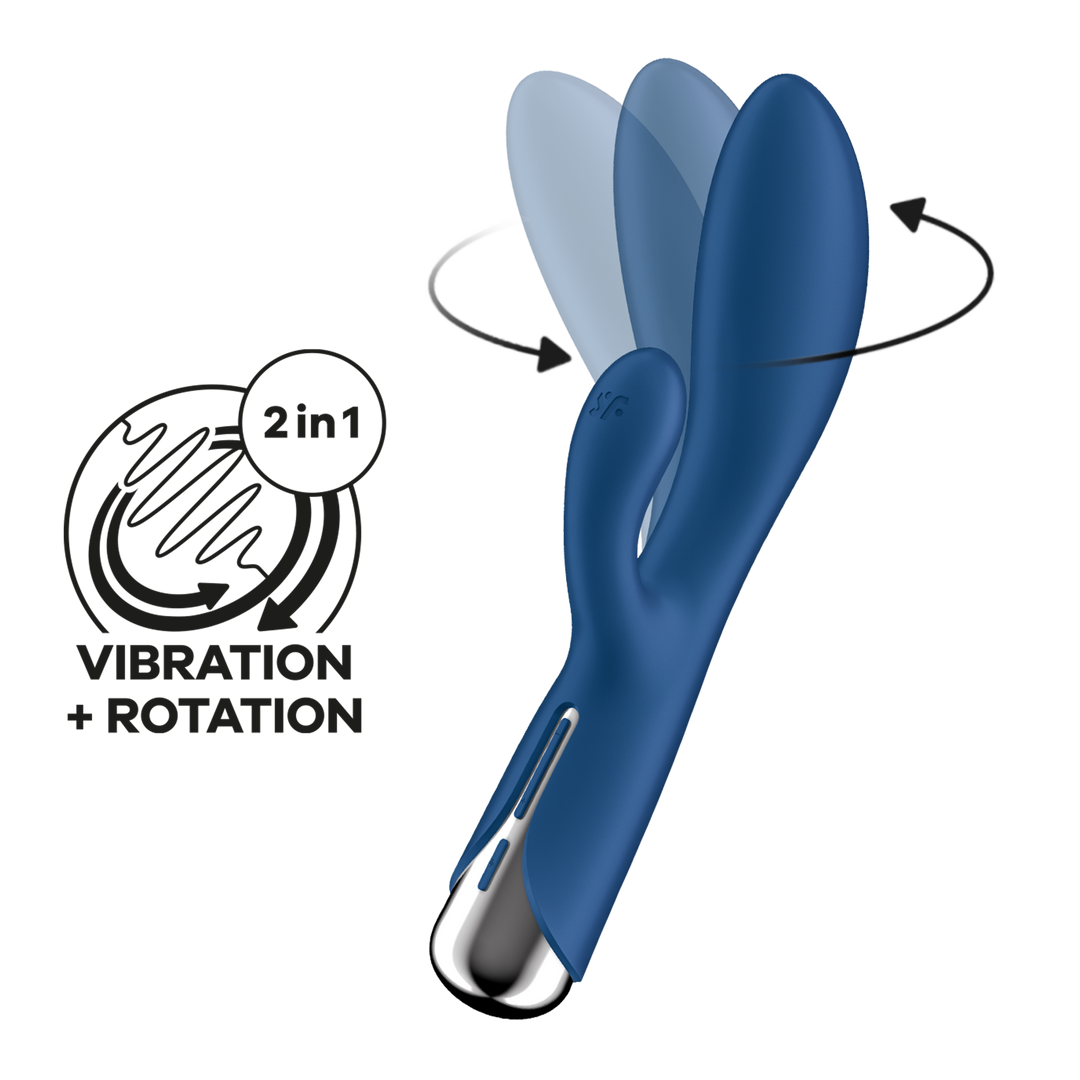 Spinning Rabbit 1 - Rotating Rabbit Vibrator - Blauw Blau - 2