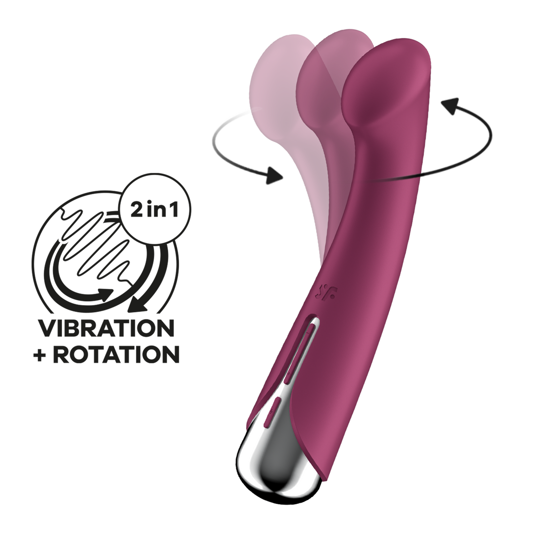 Spinning G-Spot 1 - Roterende G-Spot Vibrator - Rood Rot - 0