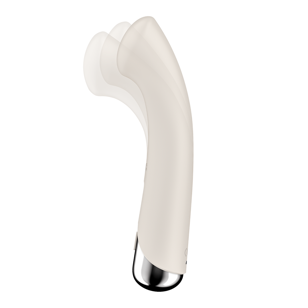 Spinning G-Spot 1 - Rotating G-Spot Vibrator - Beige Weiß - 5