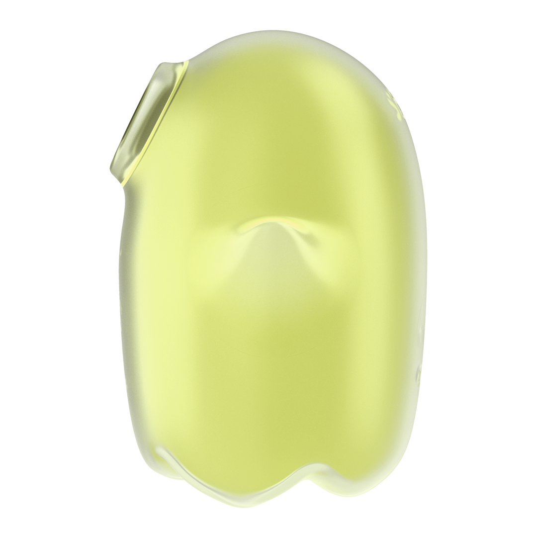Glowing Ghost - Glow in the Dark - Dubbele Air Pulse Vibrator - Geel Gelb - 2