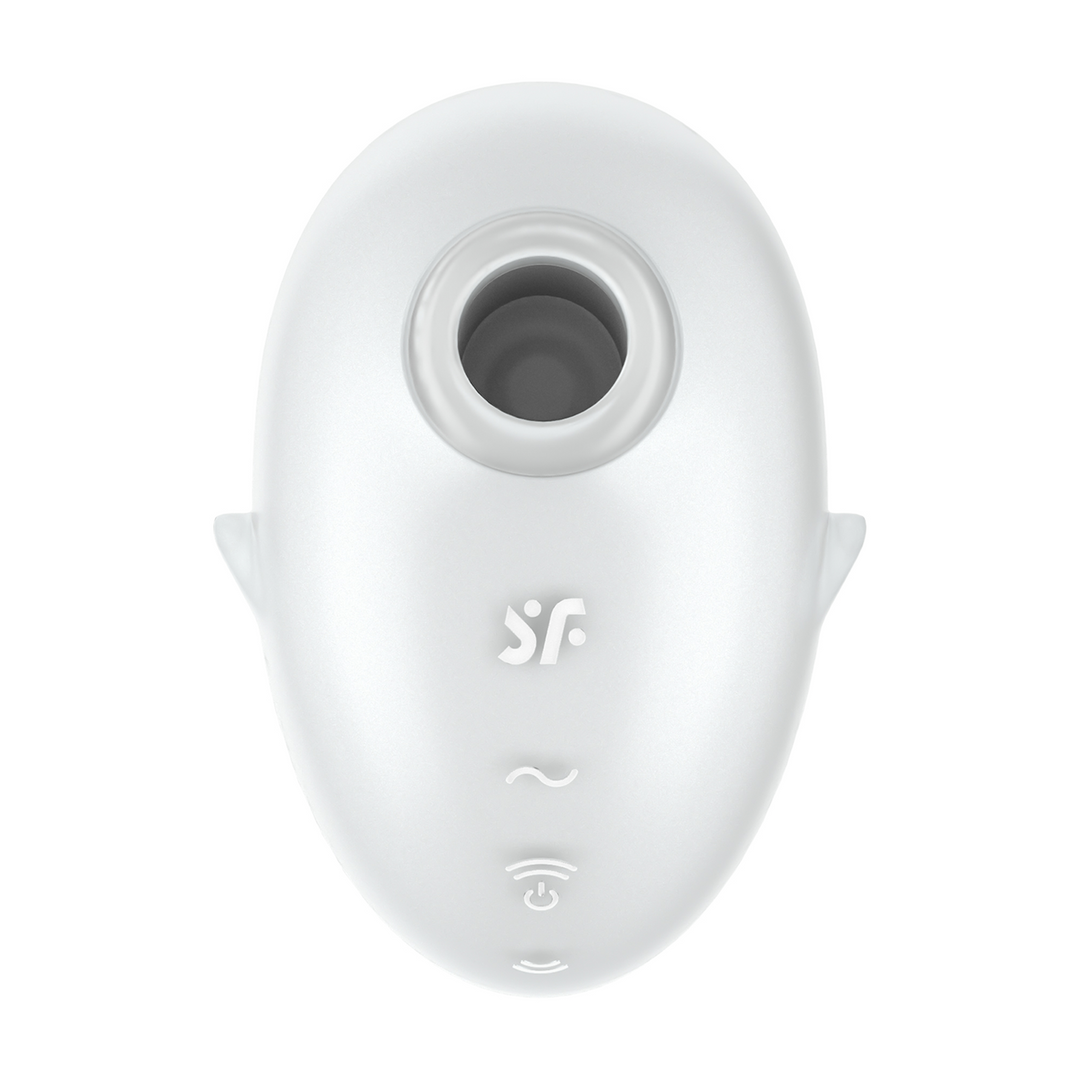 Cutie Ghost - Air Pulse Vibrator - Wit Weiß - 1