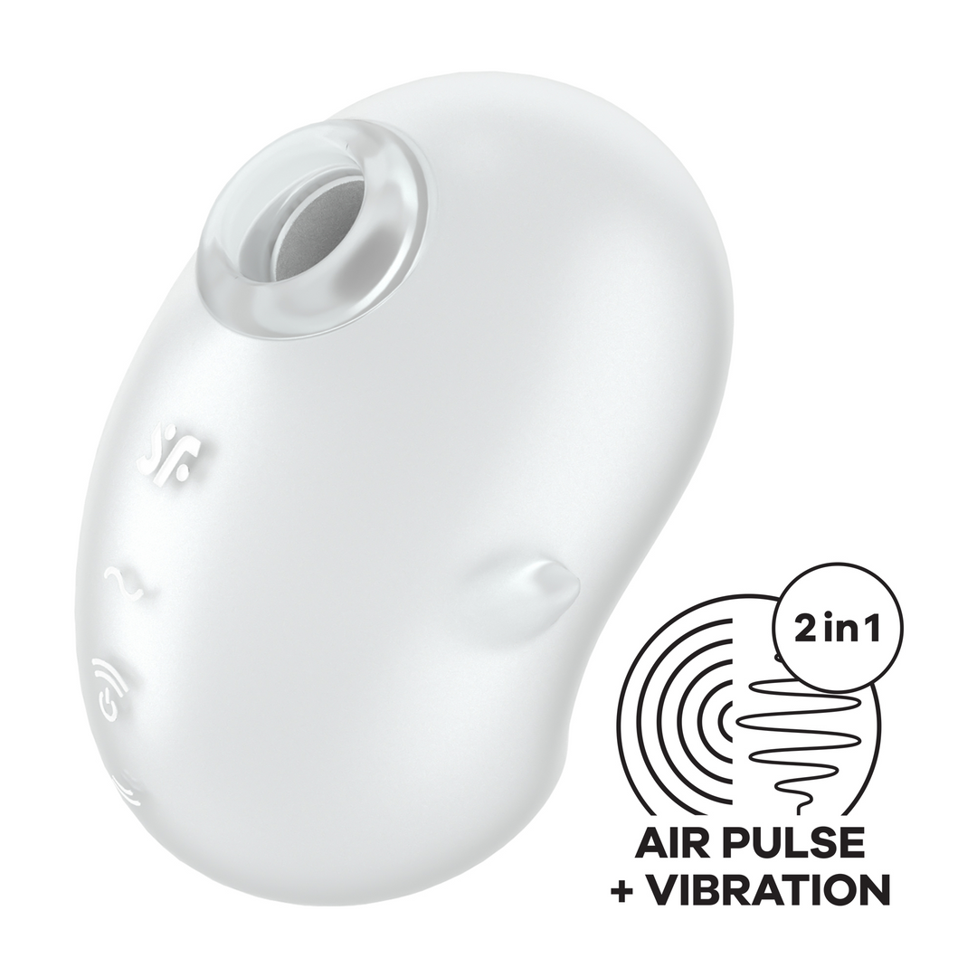 Cutie Ghost - Air Pulse Vibrator - Wit Weiß - 0