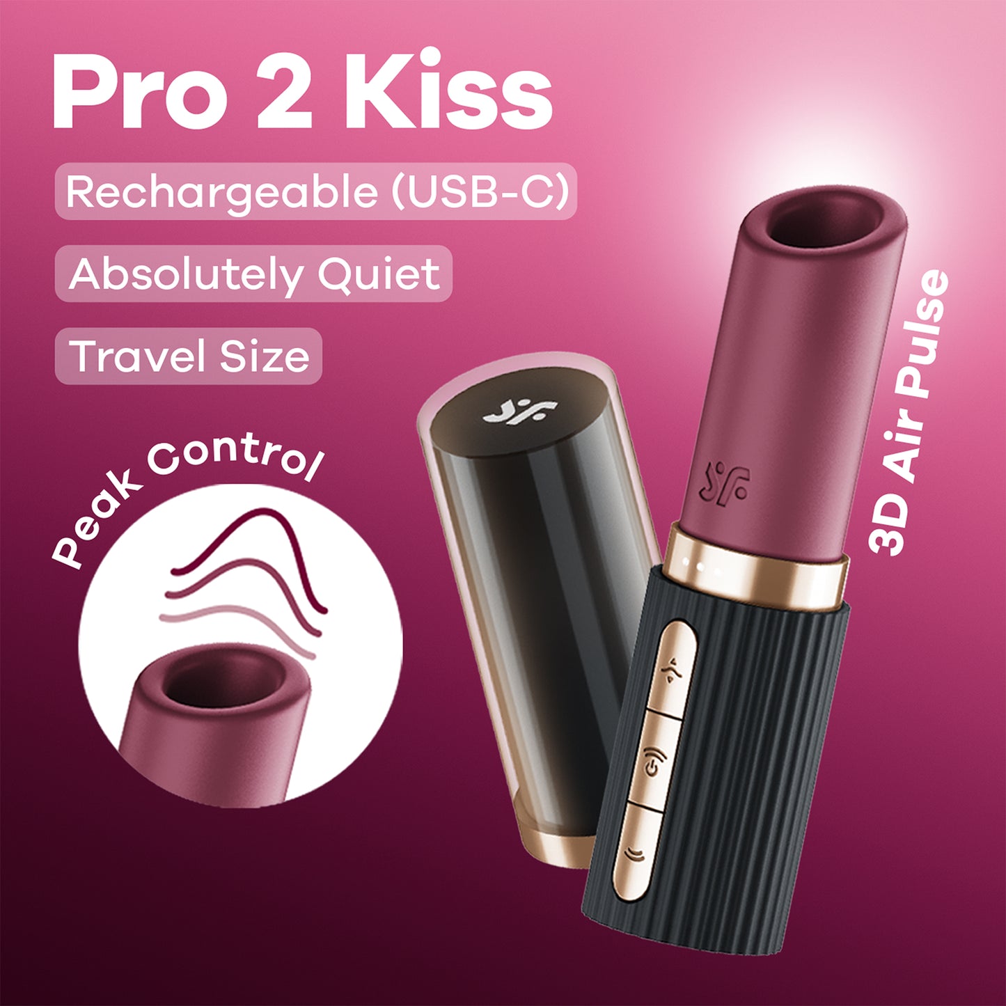 Pro 2 Kiss - Luchtpulsvibrator Violett - 3