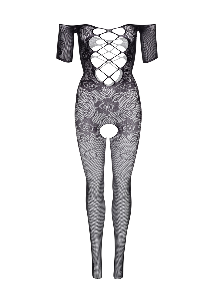 Daring Intimates Off the Shoulder Bodystocking BLACK O/S - 8