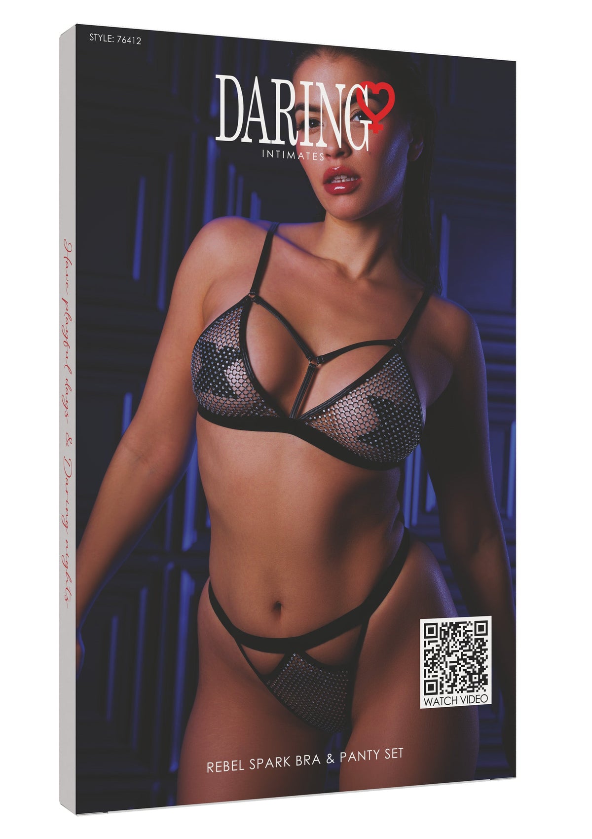 Rebel Spark Bra & Panty Set BLACK L/XL - 4
