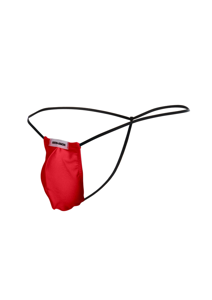 Justin+Simon Classic G-String Bulge RED S/M - 5