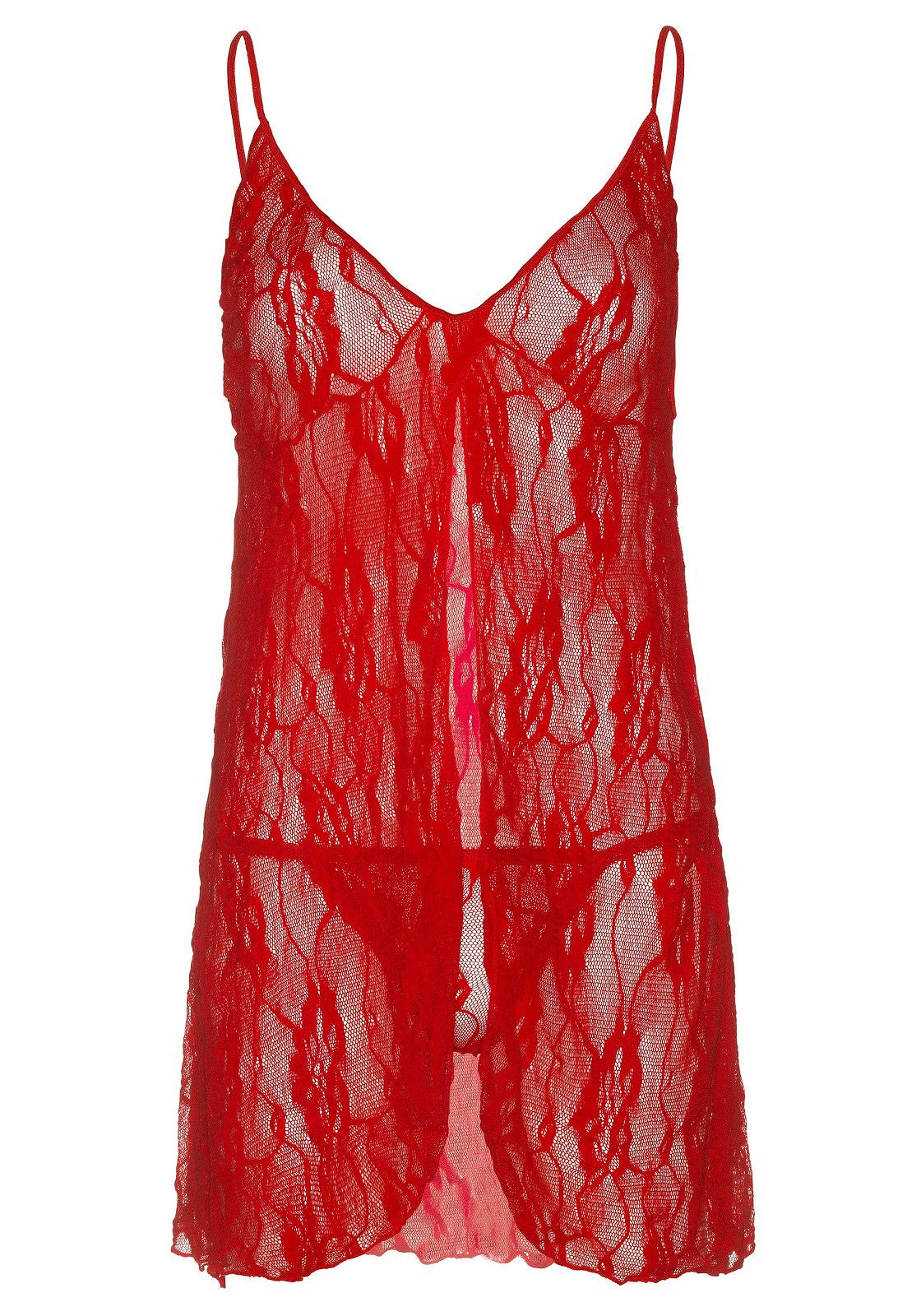 Leg Avenue Romantic Babydoll & G-String RED O/S - 1