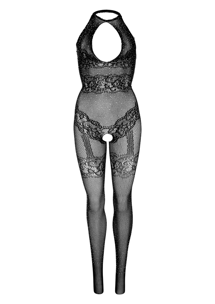 Leg Avenue Seamless Fishnet Bodystocking BLACK O/S - 6