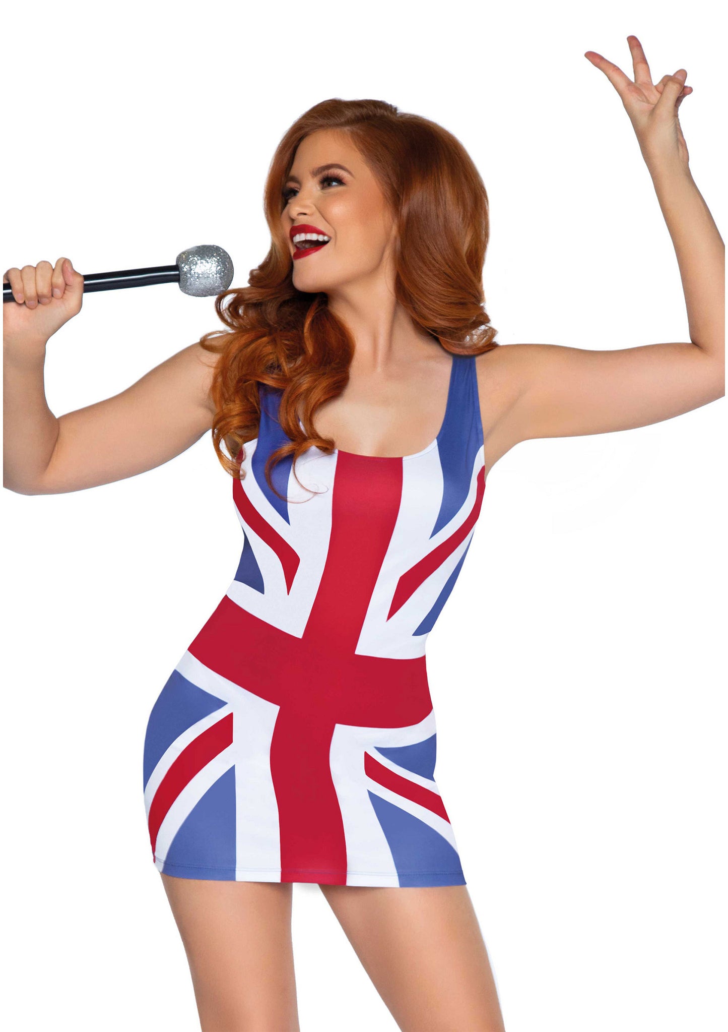 Leg Avenue British Flag Dress MULTICOLOR XS - 1