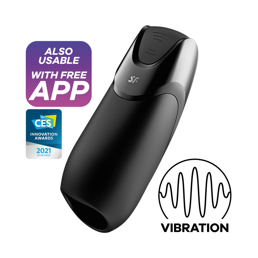 Mannen Vibration Plus Connect App - Zwart Schwarz - 1