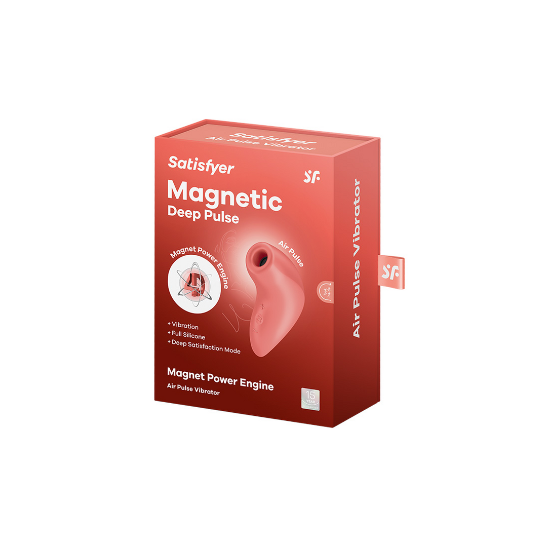 Magnetic Deep Pulse - Air Pulse Vibrator - Terracotta Orange - 0