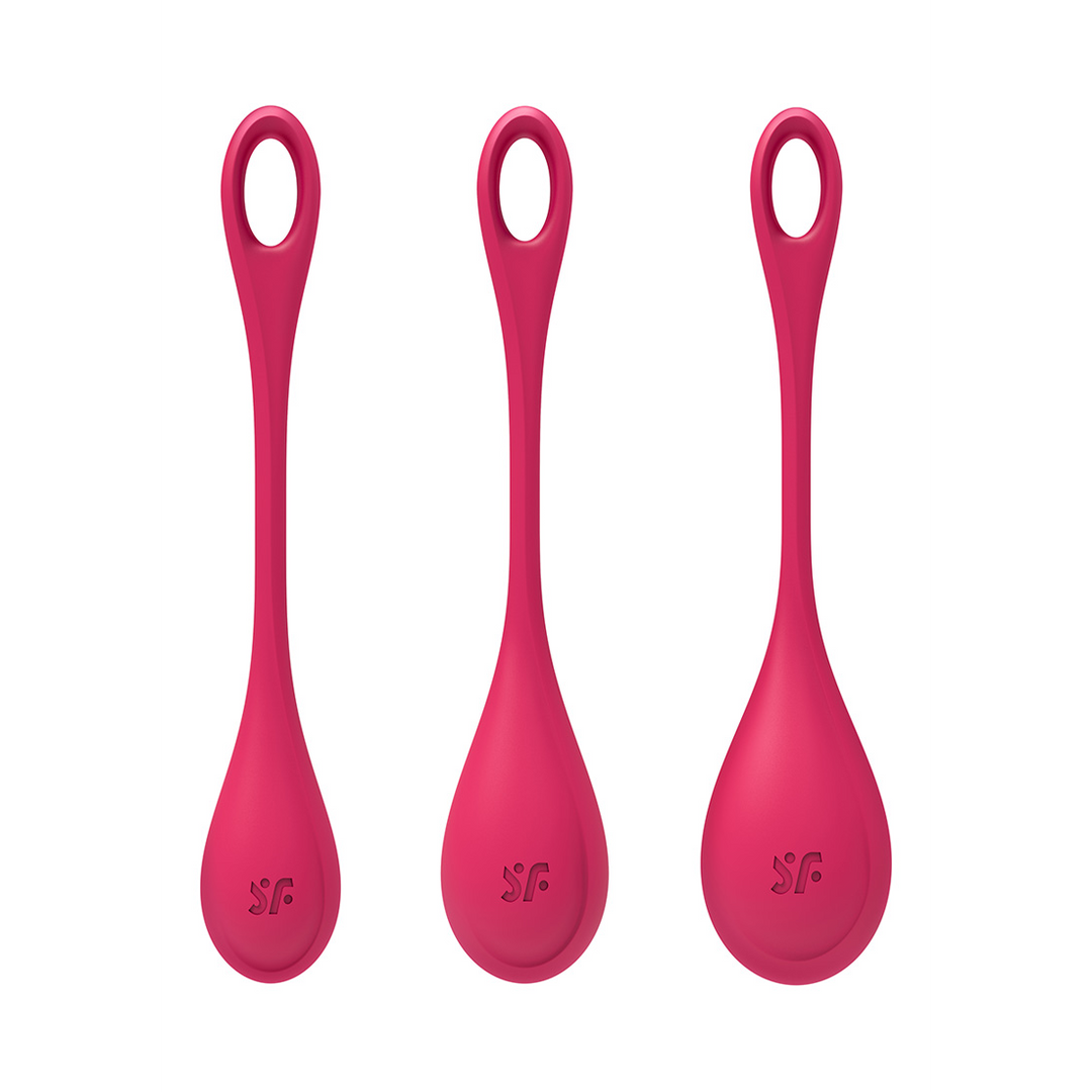 Yoni Power 1 - Kegel Ball Set - Rood Rot - 4