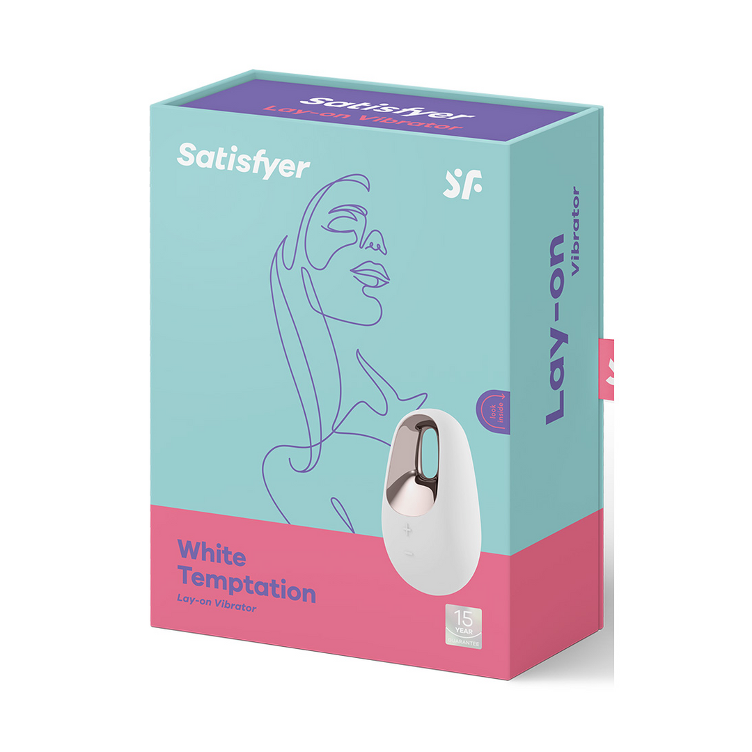 White Temptation - Lay-On Vibrator - White/Brass Weiß - 1